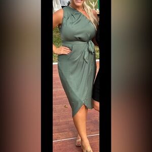 Sage Green Wrap Skirt